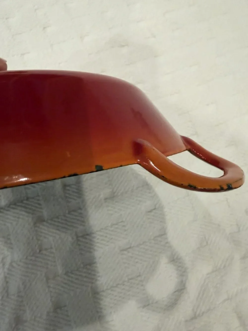 Vintage Le Creuset Gratin Dish – 18 cm Flame Orange Enameled Cast Iron France